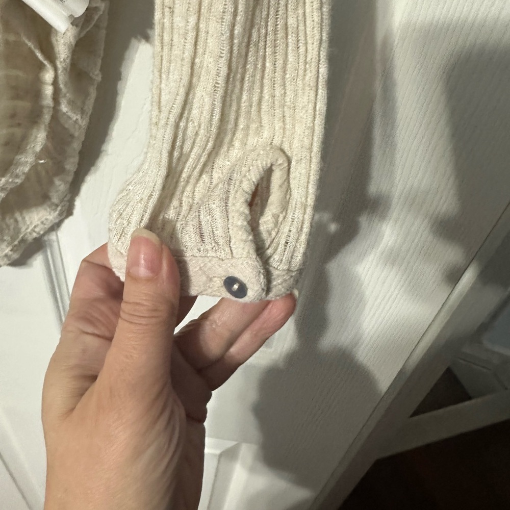 Lucky Brand Ribbed/Crocheted Button Front Henley Top - Picture 9 of 16